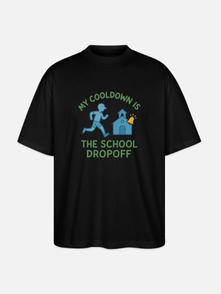 Running Mom, Dad, Jogging Parents - Stanley/Stella Oversized Unisex Organic T-shirt Blaster 2.0 - black