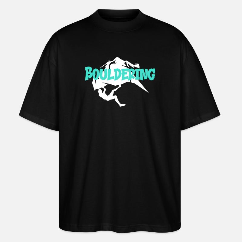 Boulder Bouldern Bouldering - Stanley/Stella Oversized Unisex Bio T-Shirt Blaster 2.0 - Schwarz