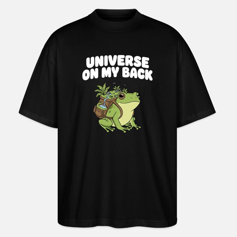 Universe on my back - Stanley/Stella Oversized Unisex Organic T-shirt Blaster 2.0 - black