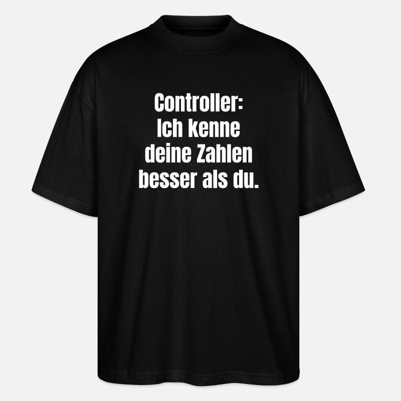 Controllers: Knowing numbers better - Stanley/Stella Oversized Unisex Organic T-shirt Blaster 2.0 - black