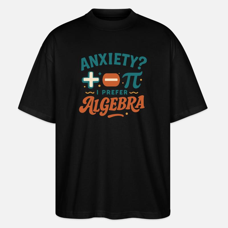 Algebra statt Angst - Stanley/Stella Oversized Unisex Bio T-Shirt Blaster 2.0 - Schwarz