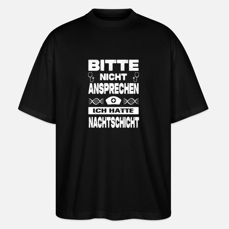 Infirmière Cadeaux Infirmière Infirmière Drôle - T-shirt bio Blaster 2.0 coupe oversize Stanley/Stella Unisexe - noir