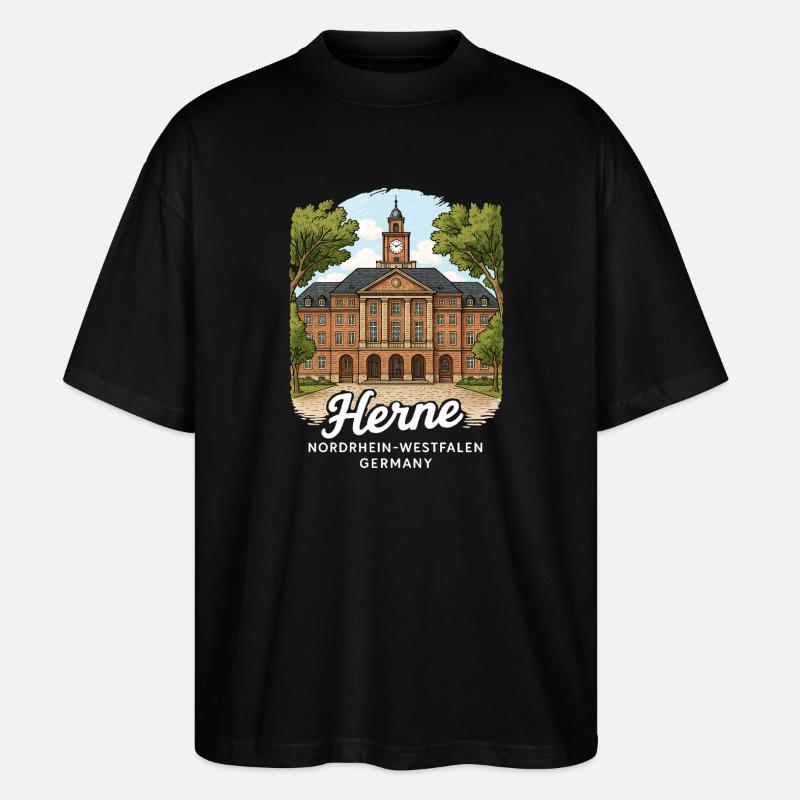 Herne - Stanley/Stella Oversized Unisex Bio T-Shirt Blaster 2.0 - Schwarz