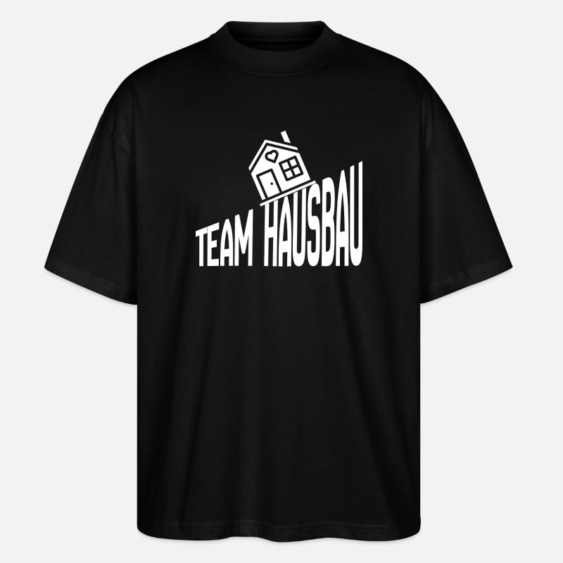 Construction de maisons d’équipe - T-shirt bio Blaster 2.0 coupe oversize Stanley/Stella Unisexe - noir