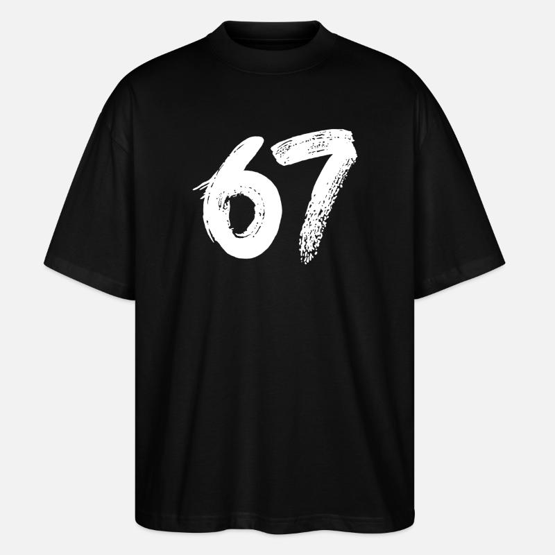 67 Weiße Farbe - Stanley/Stella Oversized Unisex Bio T-Shirt Blaster 2.0 - Schwarz