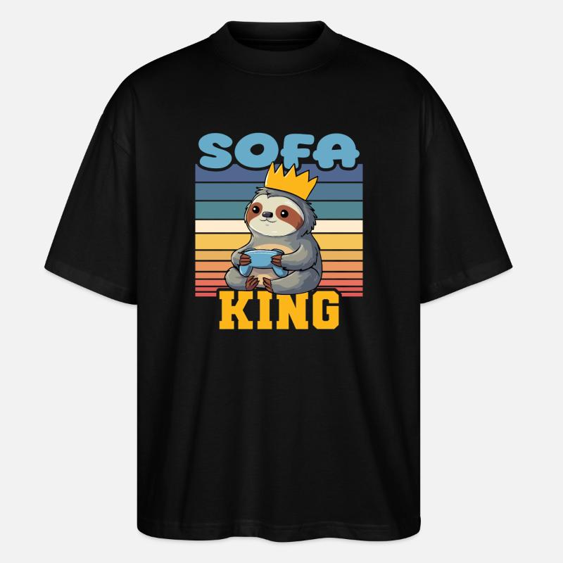 Gamer King - Stanley/Stella Oversized Unisex Bio T-Shirt Blaster 2.0 - Schwarz