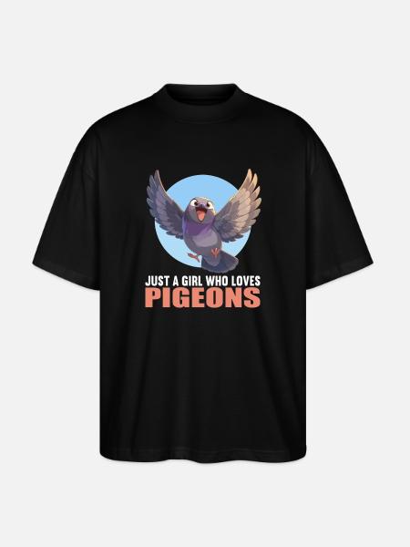 Pigeons Pigeon - T-shirt bio Blaster 2.0 coupe oversize Stanley/Stella Unisexe - noir