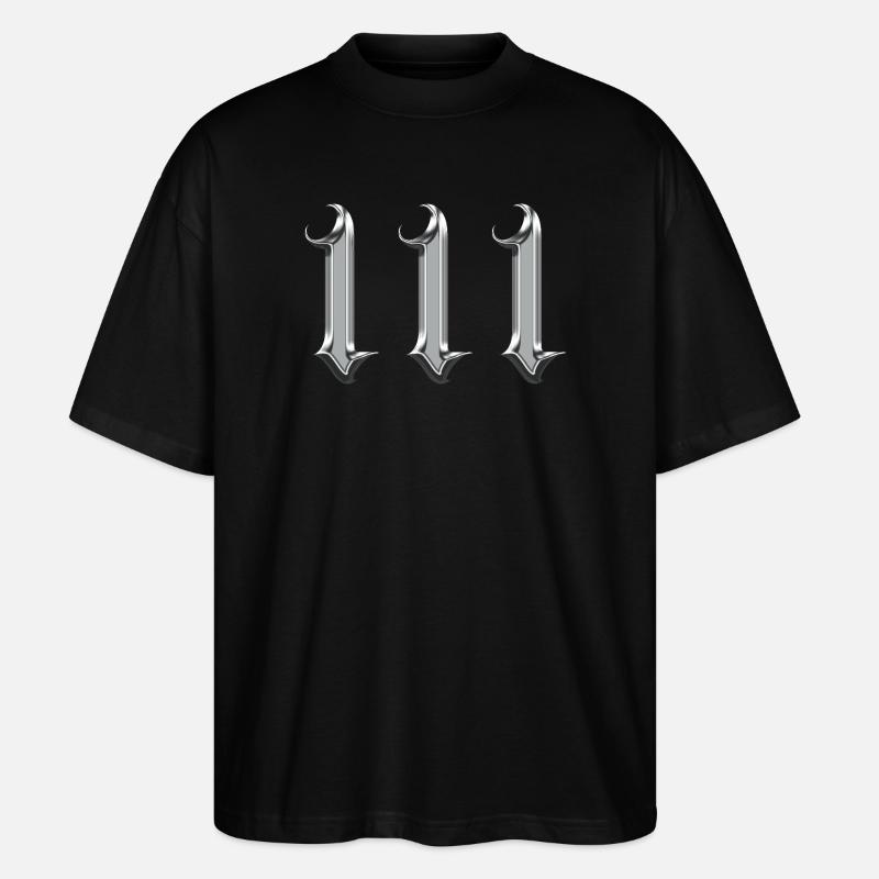 Engel Nummer 111 Intuition - Stanley/Stella Oversized Unisex Bio T-Shirt Blaster 2.0 - Schwarz