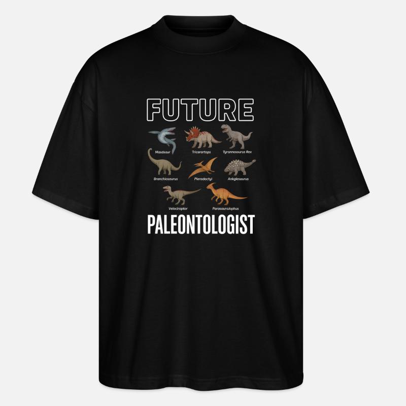 Future Paleontologist Dino Arten Sammler - Stanley/Stella Oversized Unisex Bio T-Shirt Blaster 2.0 - Schwarz