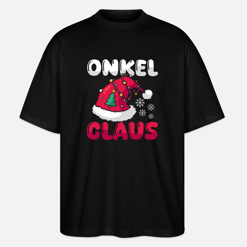 Père Noël Oncle Noël - T-shirt bio Blaster 2.0 coupe oversize Stanley/Stella Unisexe - noir
