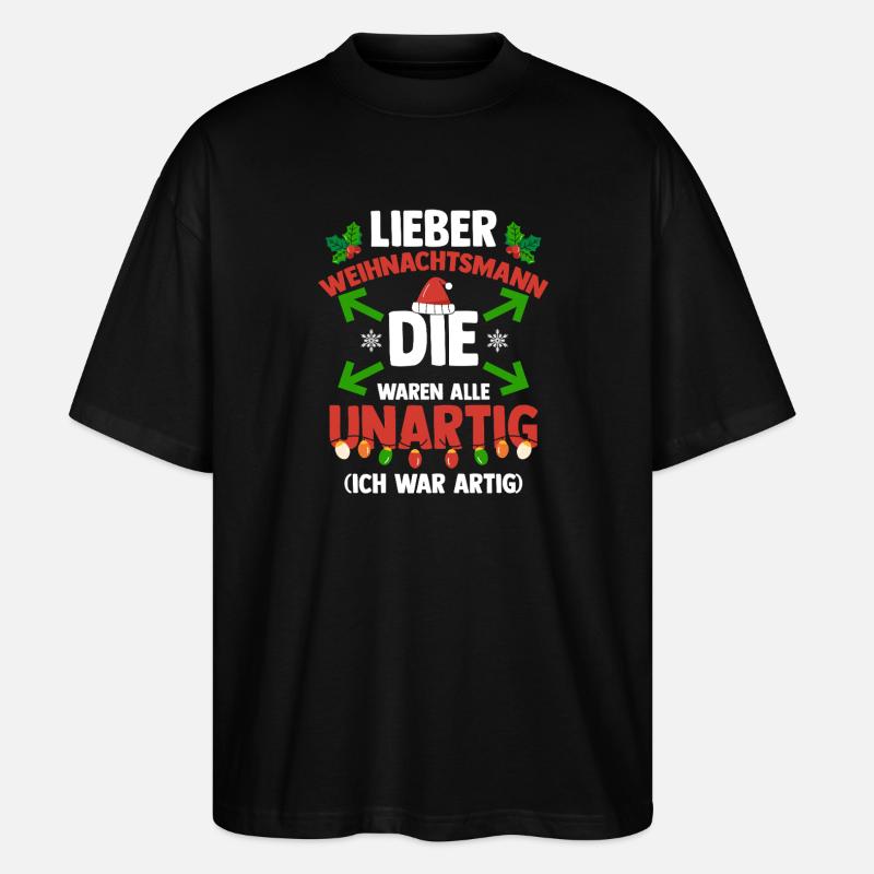 Bogenschütze Bogensport Bogenschießen - Stanley/Stella Oversized Unisex Bio T-Shirt Blaster 2.0 - Schwarz