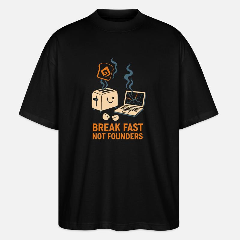 Startup-gründer Survivor Burnout Recover - Stanley/Stella Oversized Unisex Bio T-Shirt Blaster 2.0 - Schwarz