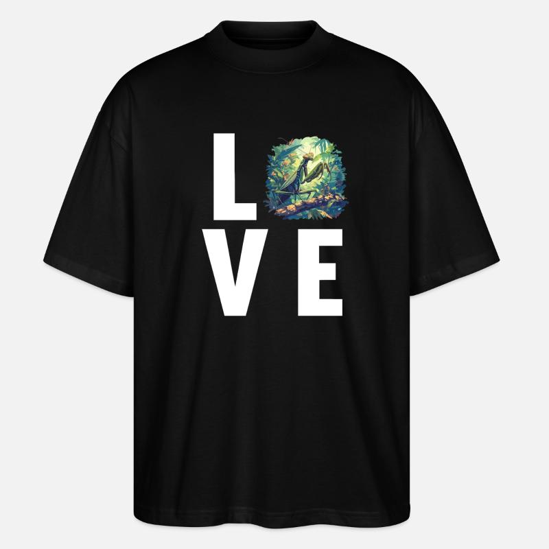Praying mantises Praying mantis - Stanley/Stella Oversized Unisex Organic T-shirt Blaster 2.0 - black
