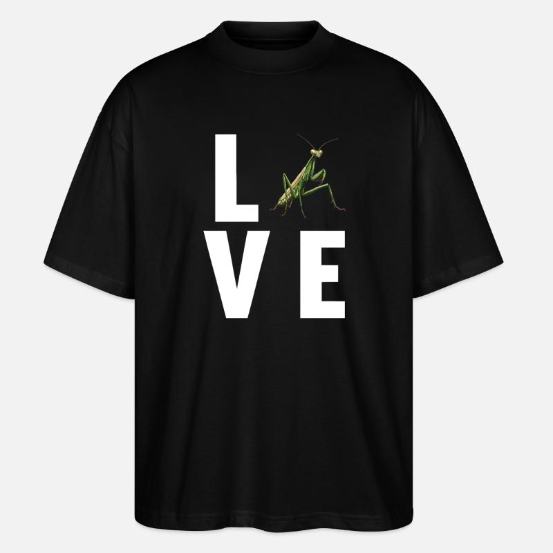 Gottesanbeterinnen Gottesanbeterin - Stanley/Stella Oversized Unisex Bio T-Shirt Blaster 2.0 - Schwarz