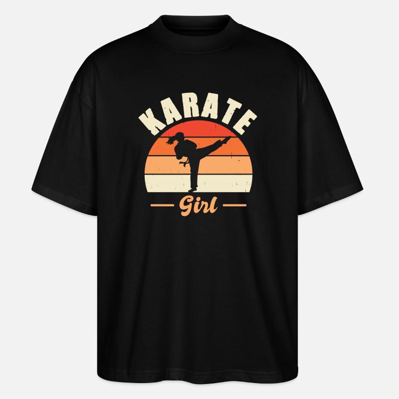 Karate Training Geschenke Karatetraining - Stanley/Stella Oversized Unisex Bio T-Shirt Blaster 2.0 - Schwarz