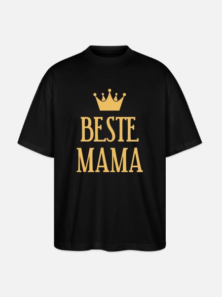 Best Mom Crown - Stanley/Stella Oversized Unisex Organic T-shirt Blaster 2.0 - black