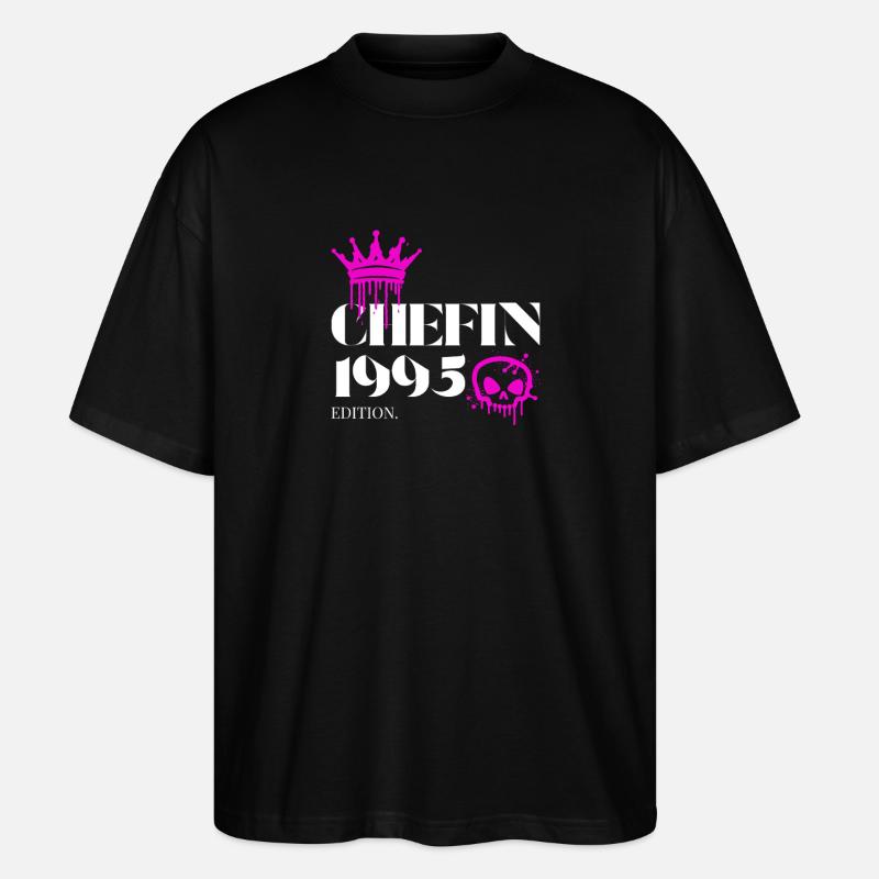 Édition Chefin 1995 30e anniversaire Déclaration - T-shirt bio Blaster 2.0 coupe oversize Stanley/Stella Unisexe - noir