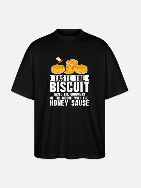Taste the Biscuit Honey Drizzle - Stanley/Stella Oversized Unisex Organic T-shirt Blaster 2.0 - black