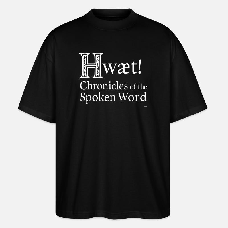 Altes Englisches Runenalphabet - Stanley/Stella Oversized Unisex Bio T-Shirt Blaster 2.0 - Schwarz