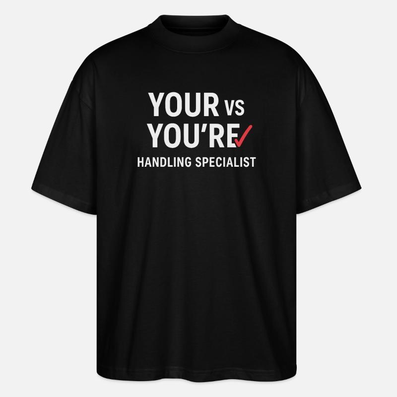 Grammatik Oxford Comma Language Rules - Stanley/Stella Oversized Unisex Bio T-Shirt Blaster 2.0 - Schwarz