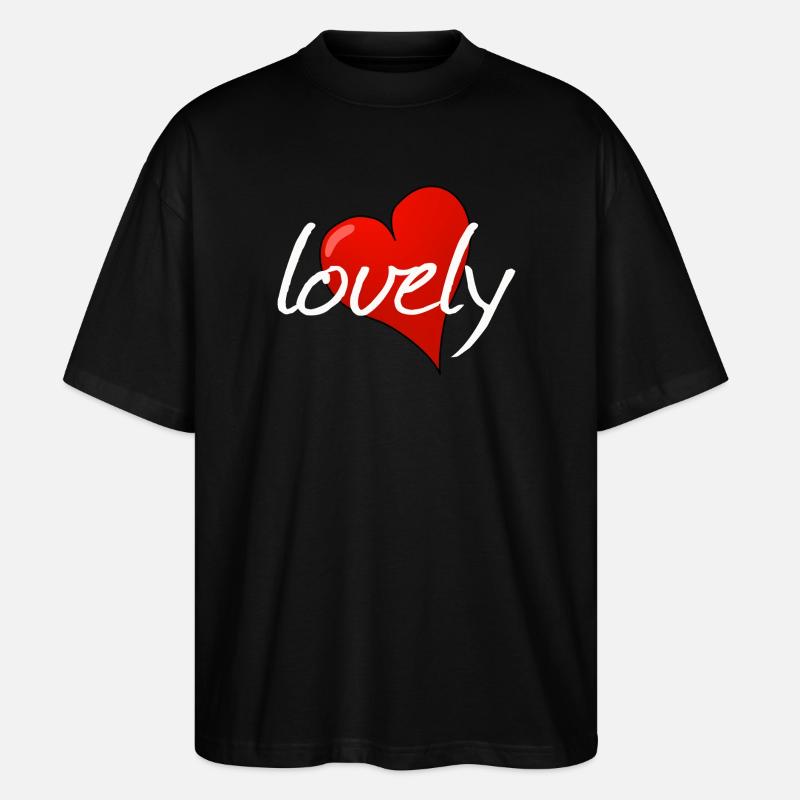 LOVELY - Stanley/Stella Oversized Unisex Bio T-Shirt Blaster 2.0 - Schwarz
