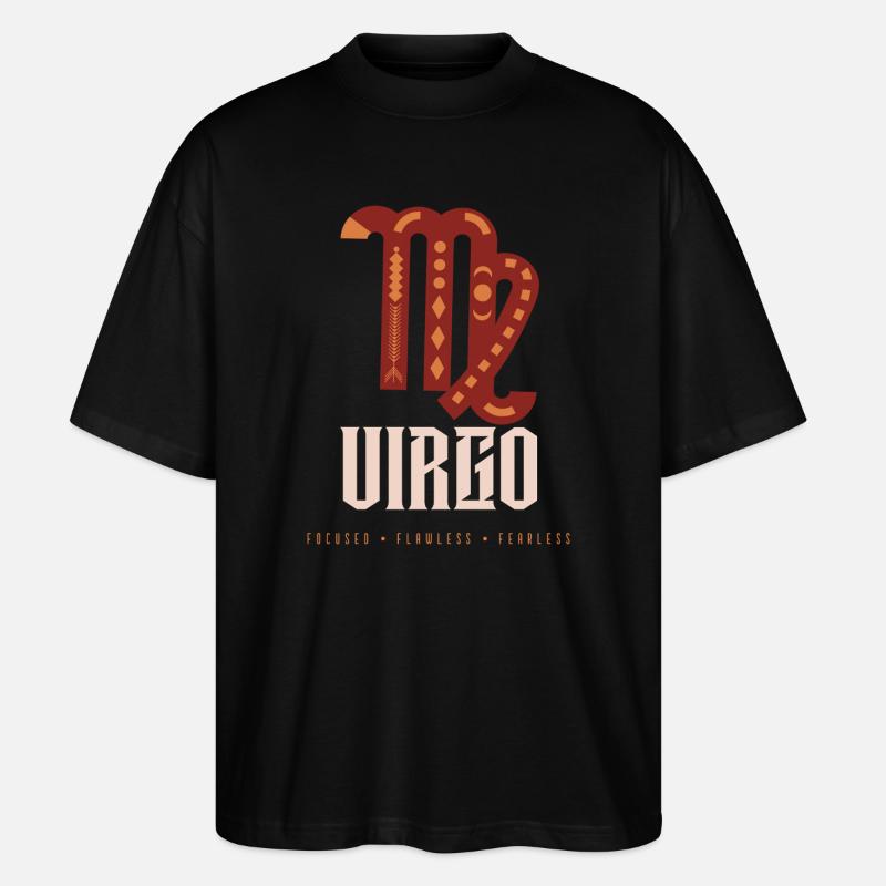Jungfrau - Stanley/Stella Oversized Unisex Bio T-Shirt Blaster 2.0 - Schwarz