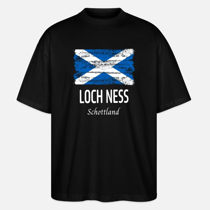 Loch Ness - Stanley/Stella Oversized Unisex Bio T-Shirt Blaster 2.0 - Schwarz