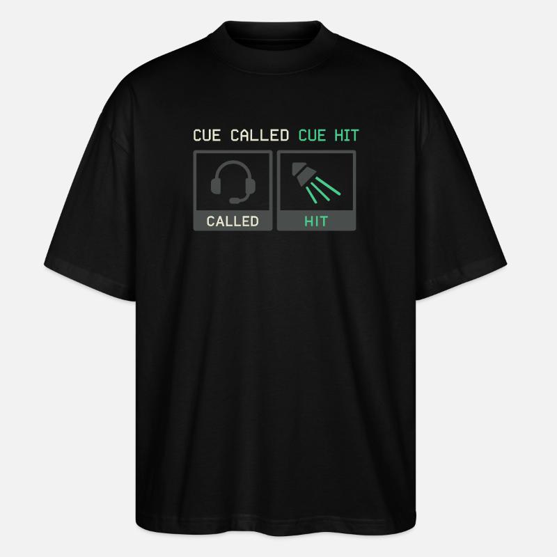 Theatertechnik-crew Bühnentechniker Ton - Stanley/Stella Oversized Unisex Bio T-Shirt Blaster 2.0 - Schwarz