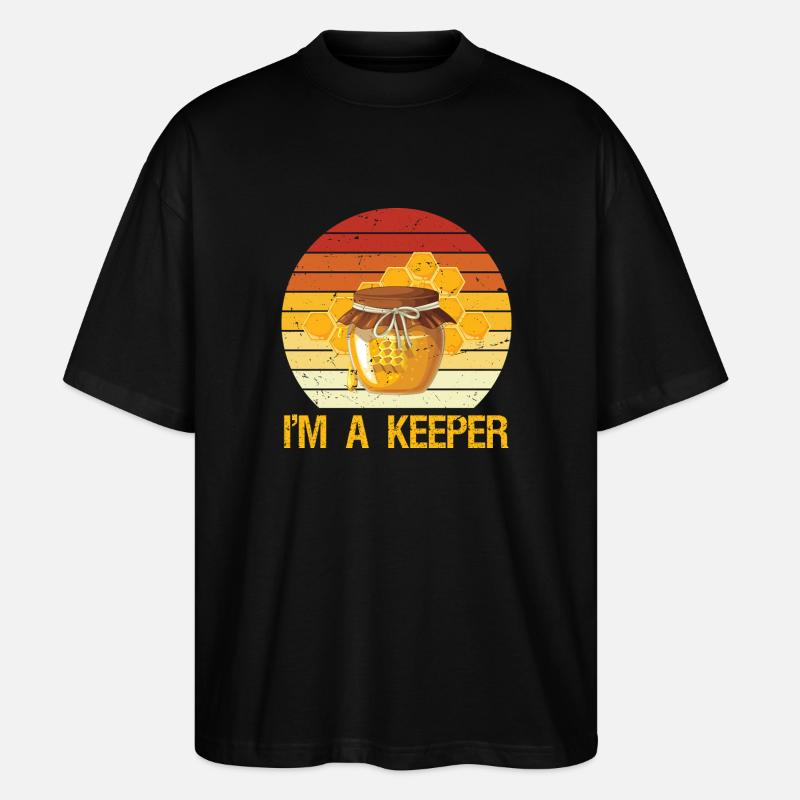 Honey Bee Apiarist Funny Beekeeping - Stanley/Stella Oversized Unisex Bio T-Shirt Blaster 2.0 - Schwarz