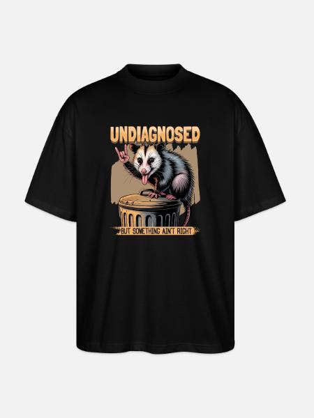 Funny Opossum - Stanley/Stella Oversized Unisex Organic T-shirt Blaster 2.0 - black