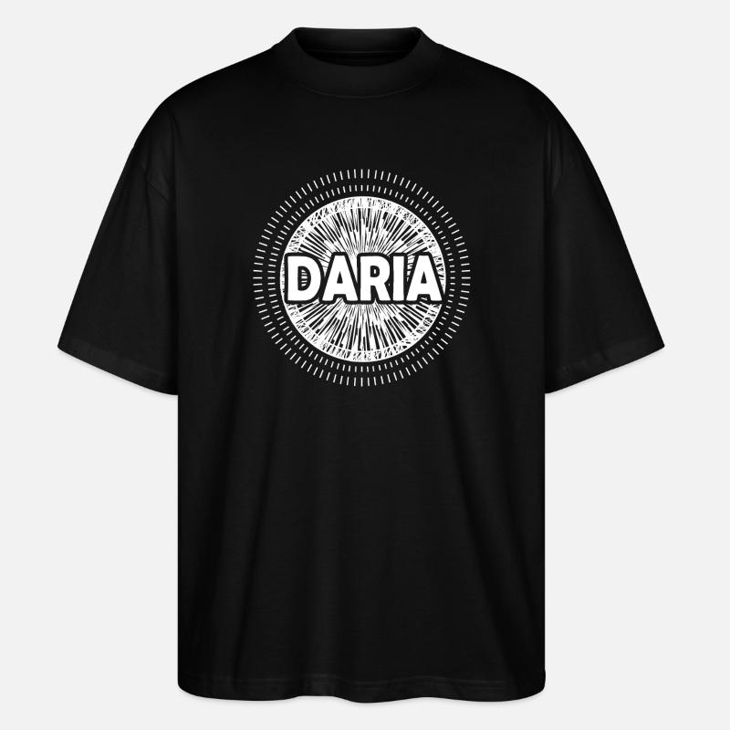 Gift for Daria - Stanley/Stella Oversized Unisex Organic T-shirt Blaster 2.0 - black