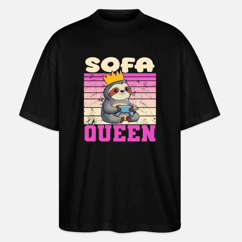 Gamerin Zocker queen - Stanley/Stella Oversized Unisex Bio T-Shirt Blaster 2.0 - Schwarz