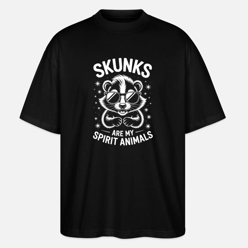 Skunk Saying Funny Skunk Gift - Stanley/Stella Oversized Unisex Organic T-shirt Blaster 2.0 - black
