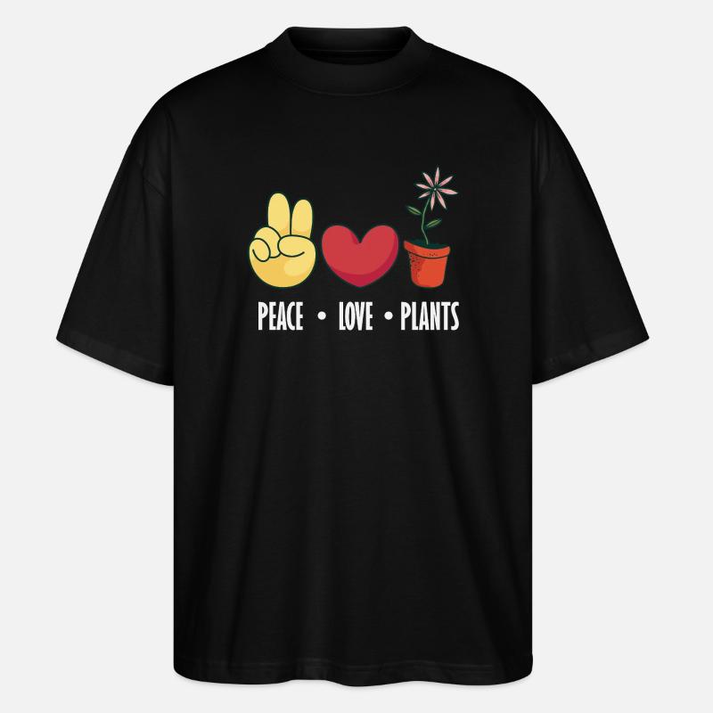 Garten- Und Pflanzenliebhaber Geschenke - Stanley/Stella Oversized Unisex Bio T-Shirt Blaster 2.0 - Schwarz