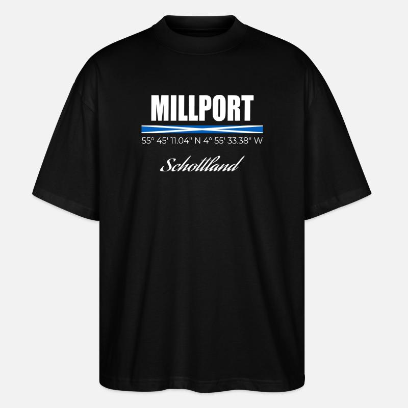 Millport - Stanley/Stella Oversized Unisex Bio T-Shirt Blaster 2.0 - Schwarz
