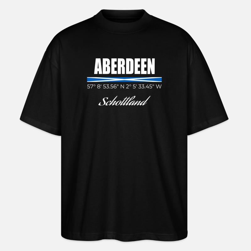 Aberdeen - Stanley/Stella Oversized Unisex Bio T-Shirt Blaster 2.0 - Schwarz