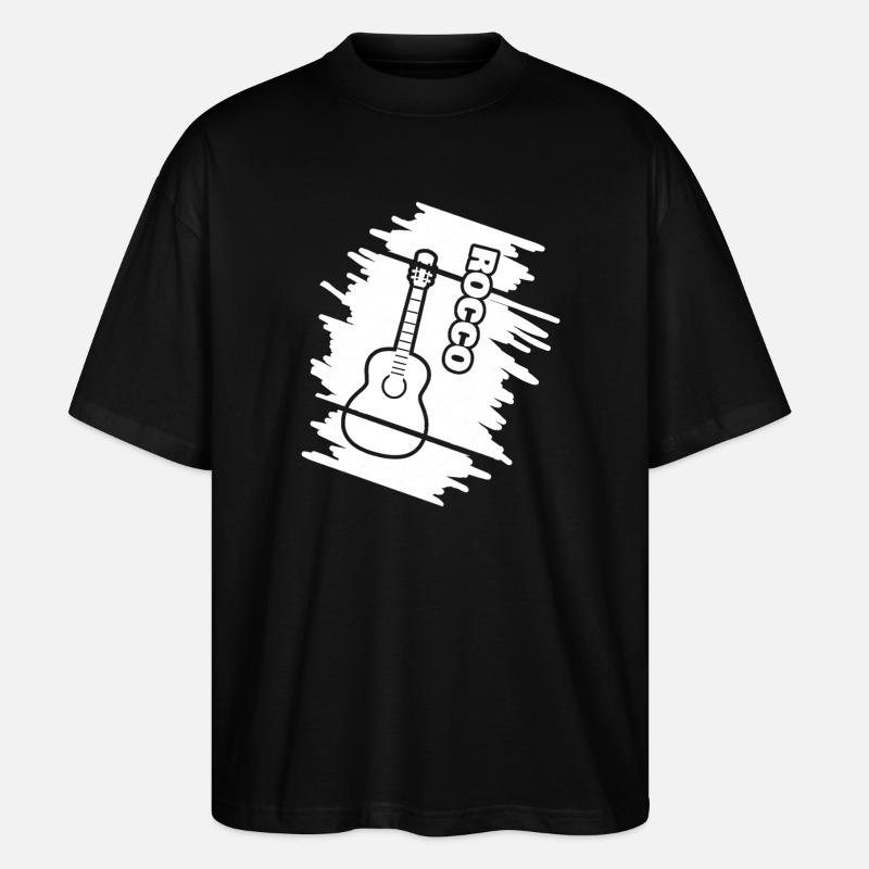 Guitar Rocco - Stanley/Stella Oversized Unisex Bio T-Shirt Blaster 2.0 - Schwarz
