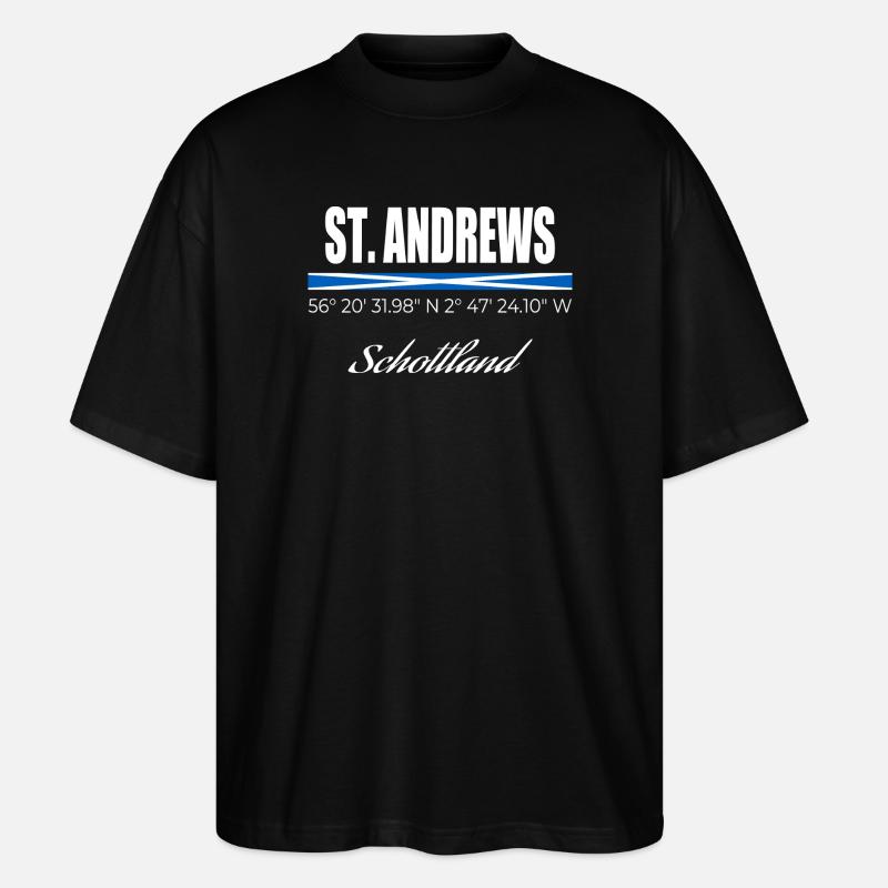 St. Andrews - Stanley/Stella Oversized Unisex Bio T-Shirt Blaster 2.0 - Schwarz