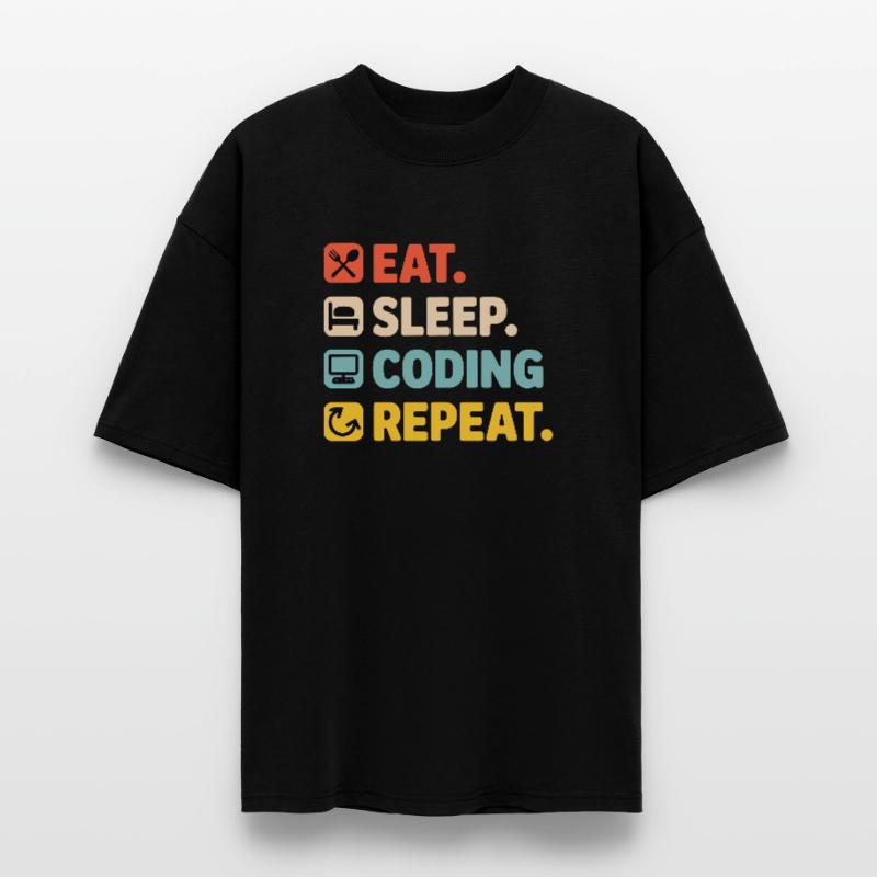 Programmer's Life Humor for Programmers Stanley/Stella Oversized Unisex Organic T-shirt Blaster 2.0