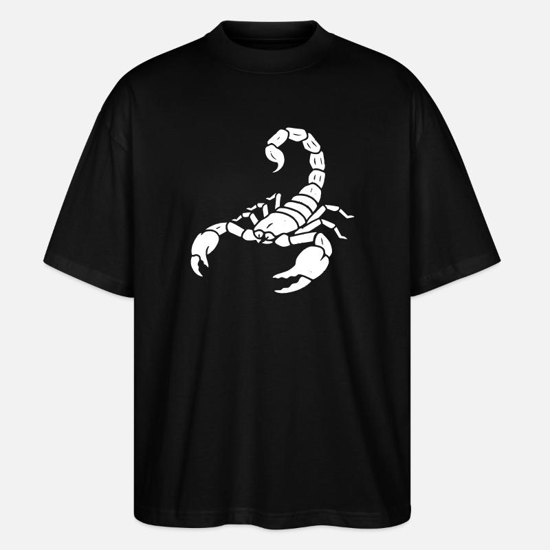 Skorpion Sternzeichen Tier Vektor - Stanley/Stella Oversized Unisex Bio T-Shirt Blaster 2.0 - Schwarz