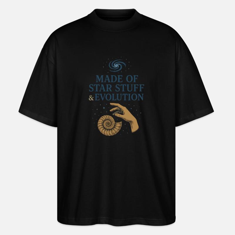 Charles Darwin Geschenk Natürliche - Stanley/Stella Oversized Unisex Bio T-Shirt Blaster 2.0 - Schwarz
