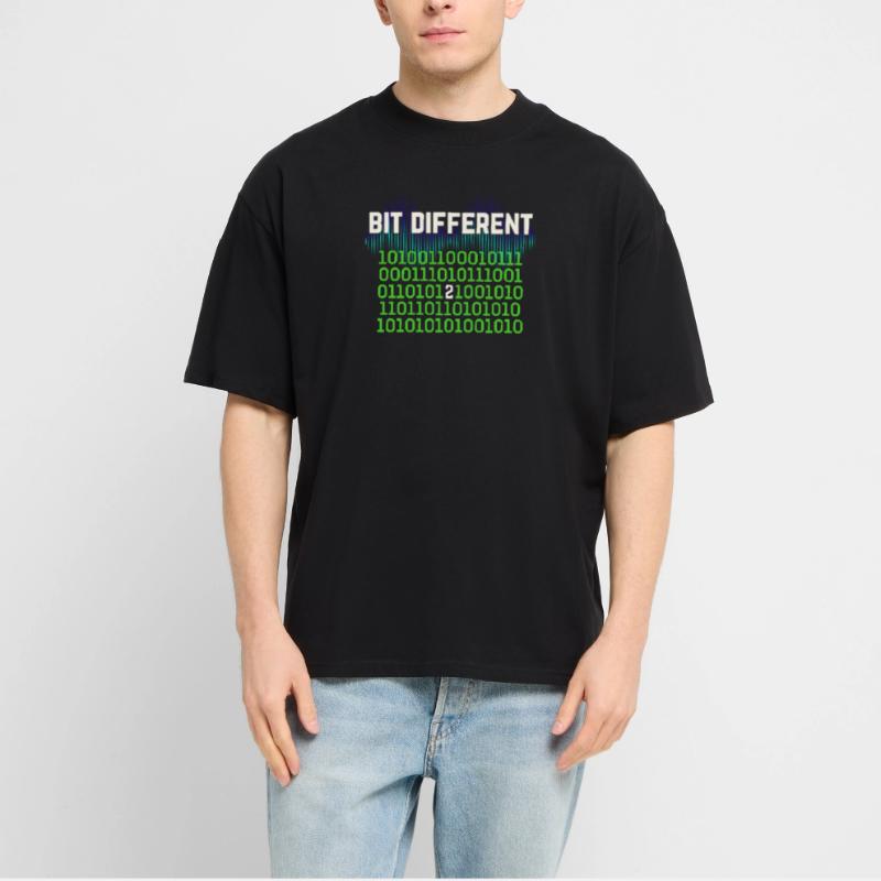 Bit Different - Nerdy Binary Error Design Stanley/Stella Oversized Unisex Organic T-shirt Blaster 2.0