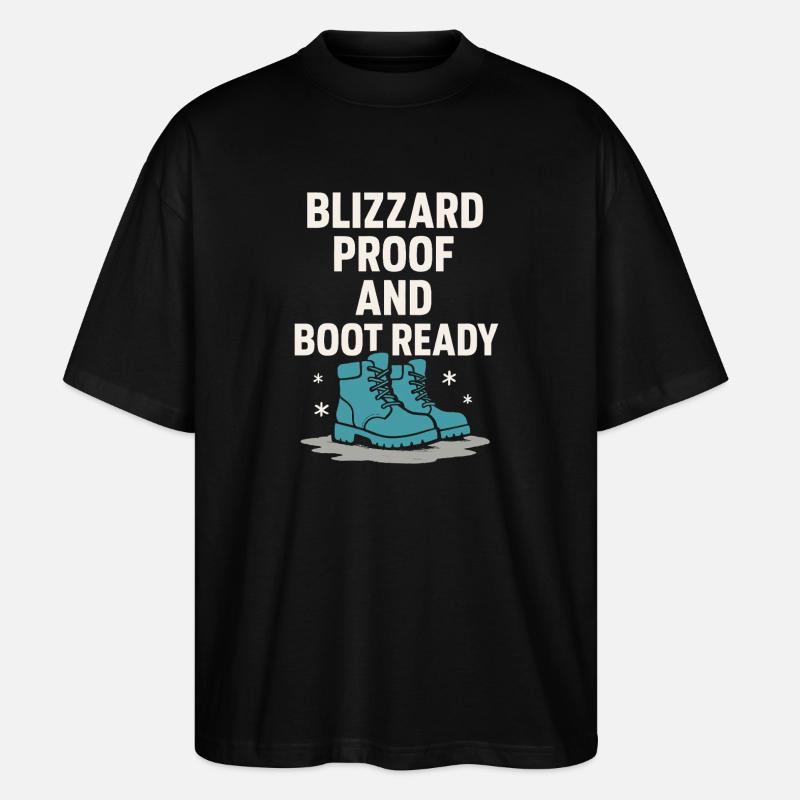 Kaltes Staatsleben Geschenk Eiskalte - Stanley/Stella Oversized Unisex Bio T-Shirt Blaster 2.0 - Schwarz