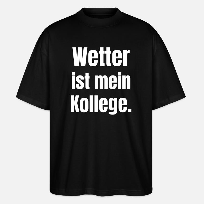 La météo est mon collègue - T-shirt bio Blaster 2.0 coupe oversize Stanley/Stella Unisexe - noir