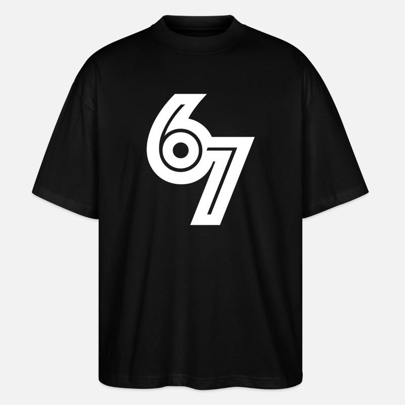 67_meme - Stanley/Stella Oversized Unisex Bio T-Shirt Blaster 2.0 - Schwarz