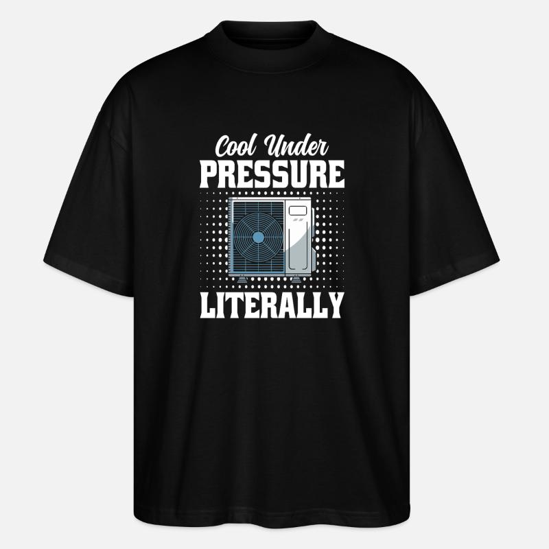 HVAC Techniker Spruch - Lüftung Profis Männer - Stanley/Stella Oversized Unisex Bio T-Shirt Blaster 2.0 - Schwarz