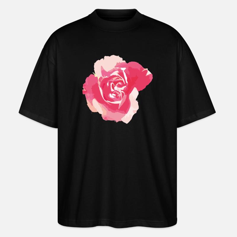 Rose - Stanley/Stella Oversized Unisex Bio T-Shirt Blaster 2.0 - Schwarz