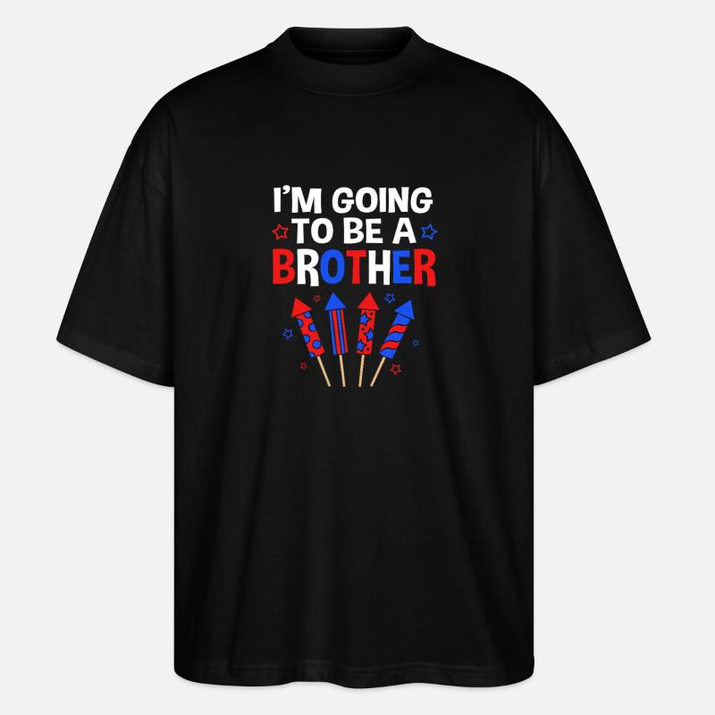 Gender Reveal 4. Juli - Stanley/Stella Oversized Unisex Bio T-Shirt Blaster 2.0 - Schwarz