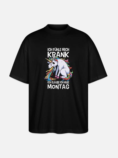 Ironiske ordsprog Ironisk Sjov Morgen-Grouch - Stanley/Stella Oversize Unisex Øko T-shirt Blaster 2.0 - sort