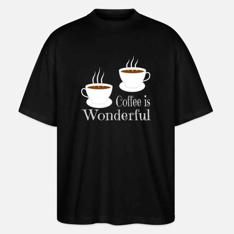 Kaffee - Stanley/Stella Oversized Unisex Bio T-Shirt Blaster 2.0 - Schwarz
